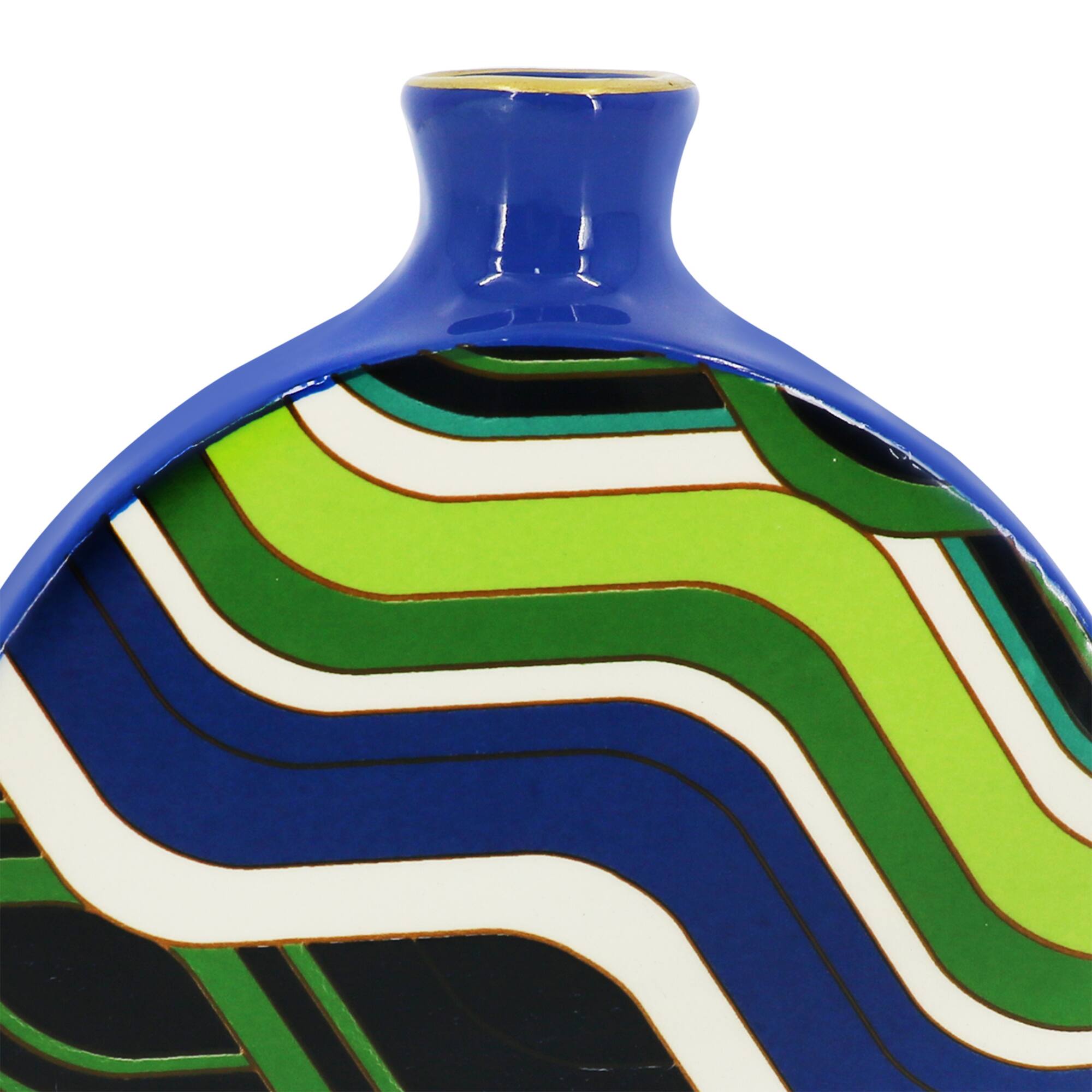 Jonathan Adler x Michaels 6.25" Blue & Green Ceramic Vase